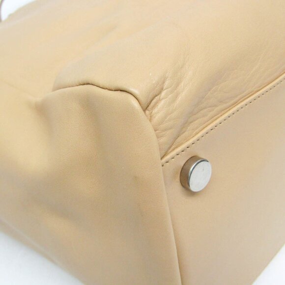 SAINT LAURENT Beige Leather Tote Bag - Picture 5 of 16